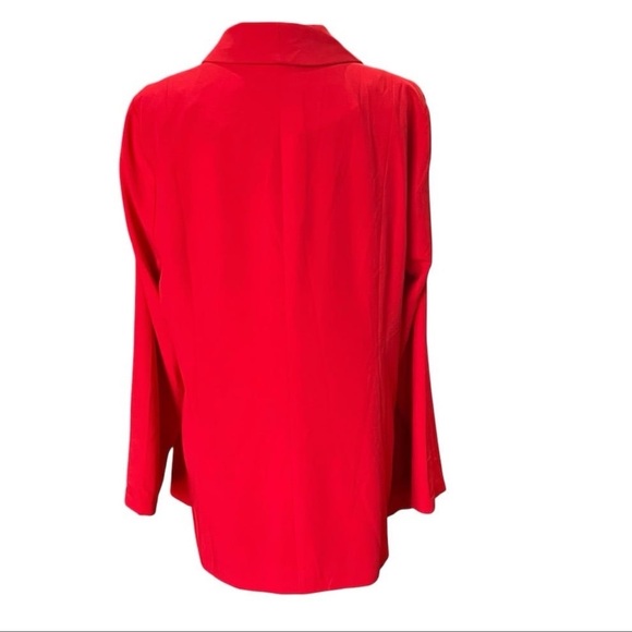 Torrid Women's Plus Size Red Studio Crepe Classic Shawl Collar Blazer 1X NWT!! - Picture 5 of 11